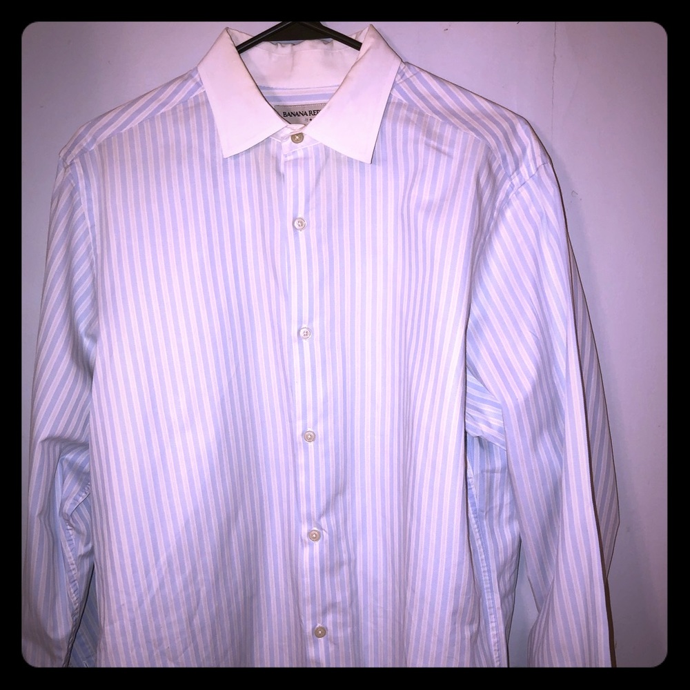 Banana republic silk dress shirt size large